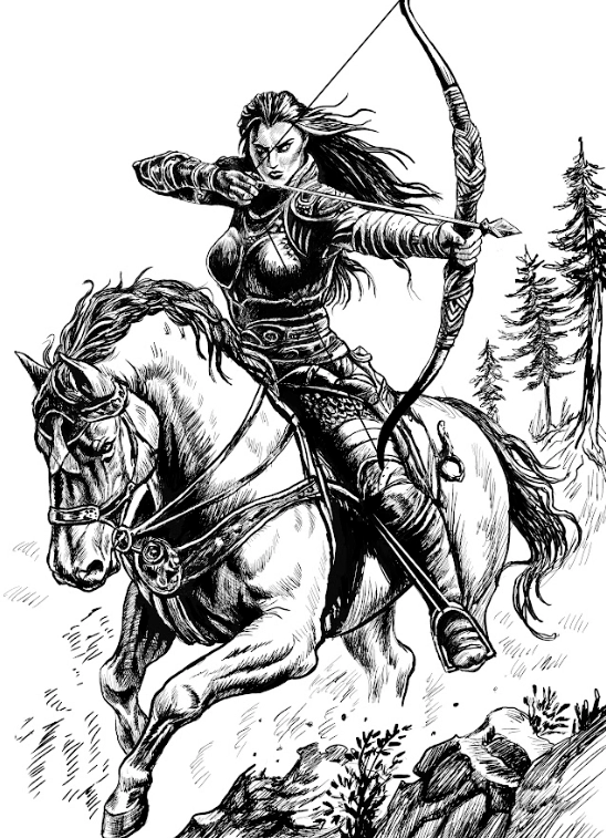 Ilustración de la baraja V
